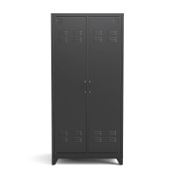 Шкаф С 2 дверками из металла Hiba единый размер серый LA REDOUTE INTERIEURS  фото, kupilegko.ru